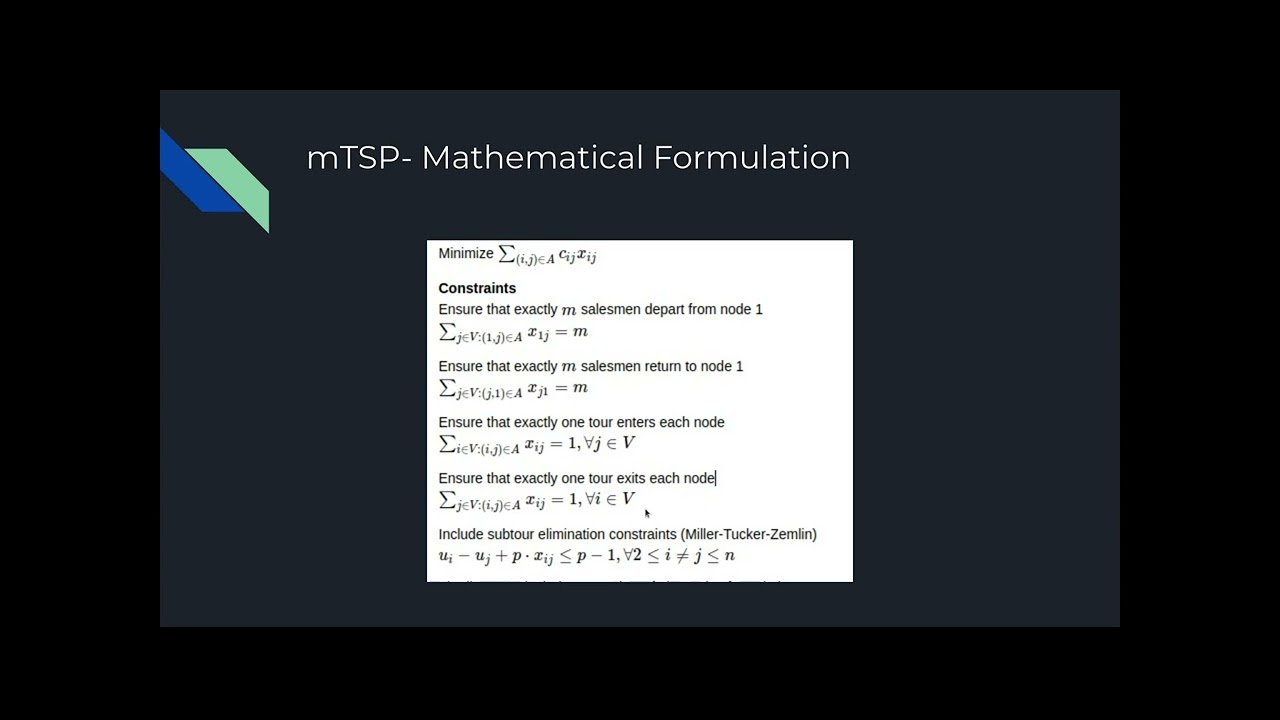 Multiple Travelling Salesman (mTSP)