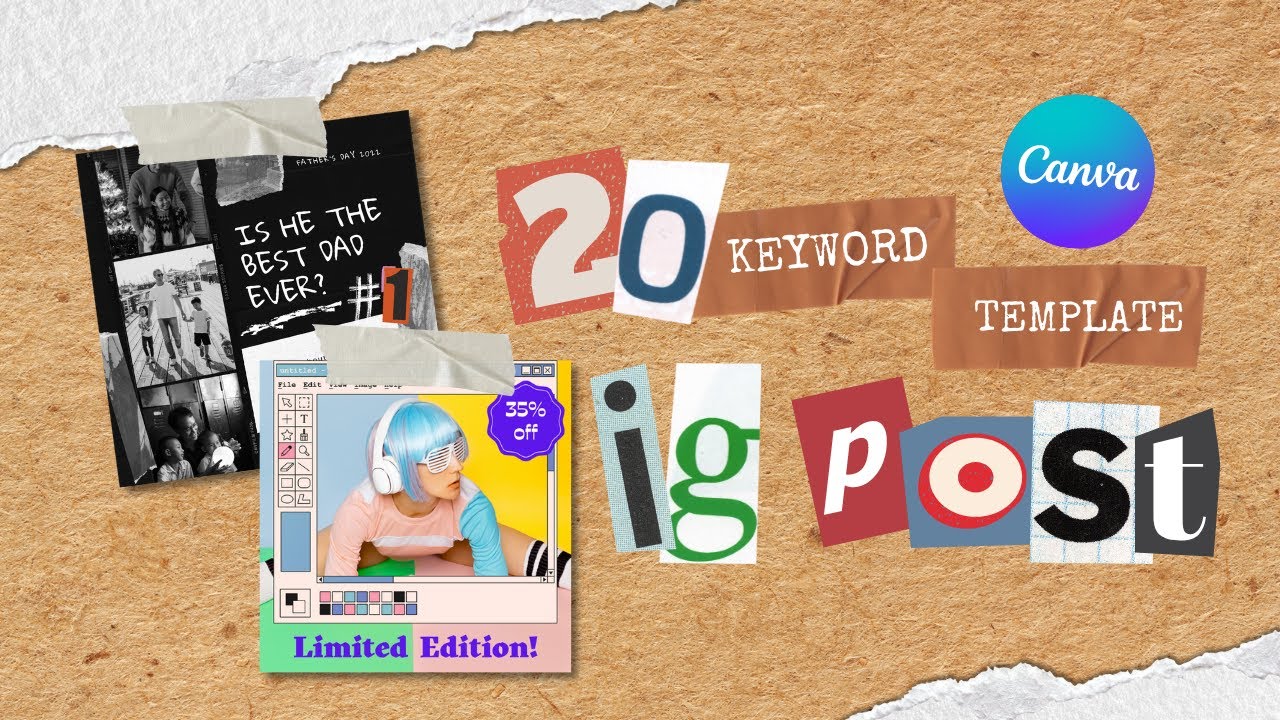 20 Keyword Template Instagram Post Estetik di Canva FREE