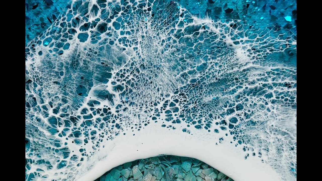 Epoxidharzwellen 🌊 how I create resin waves