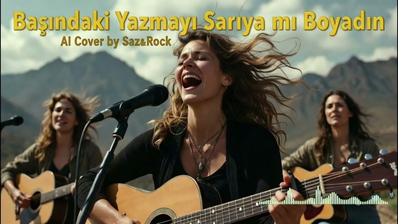 Başındaki Yazmayı Sarıya mı Boyadın | Anadolu Rock | AI Cover | (Saz & Rock)