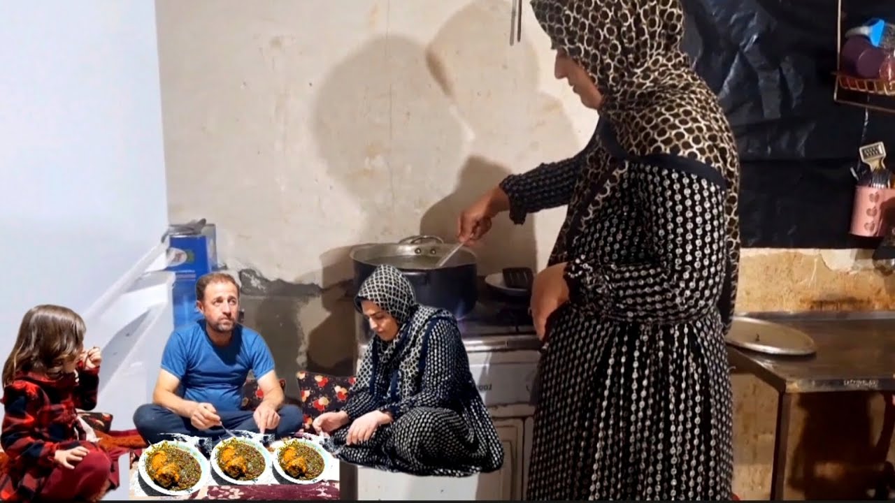Living in a village house, cooking delicious village-style vegetable stew, how to feed