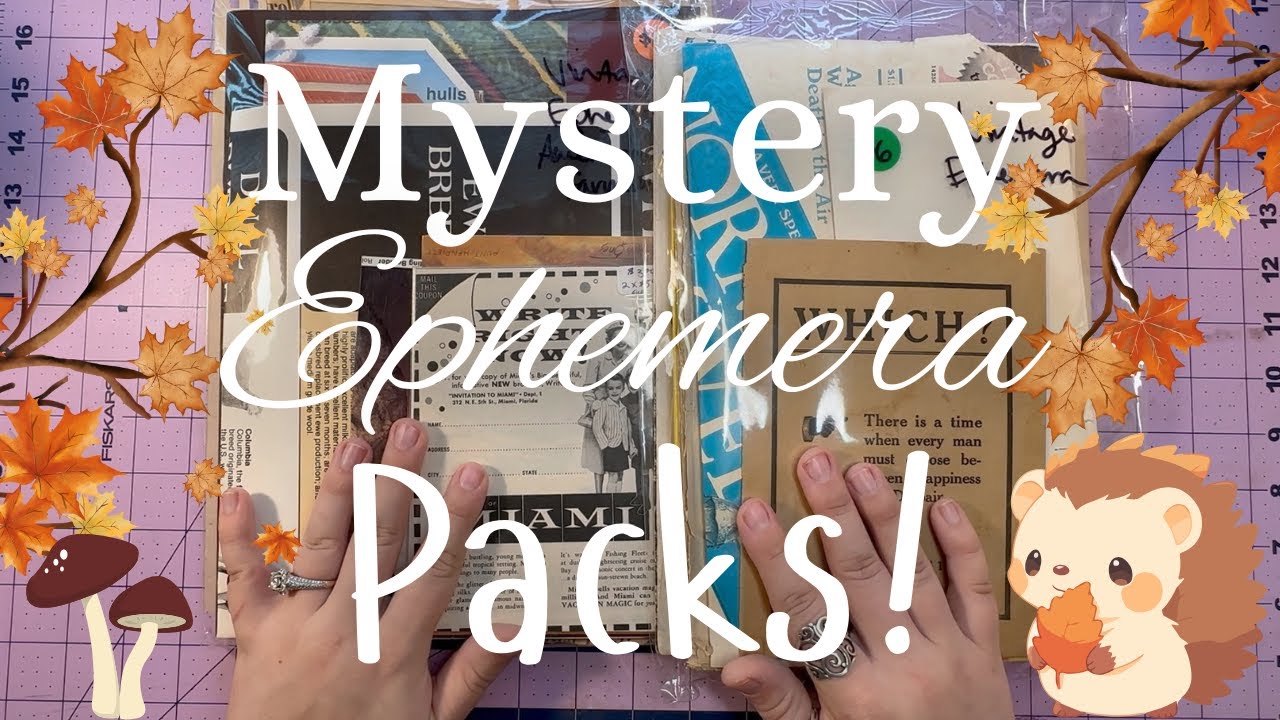 Opening Two Mystery Ephemera Packs! What Did I Get?! Was It Worth It??