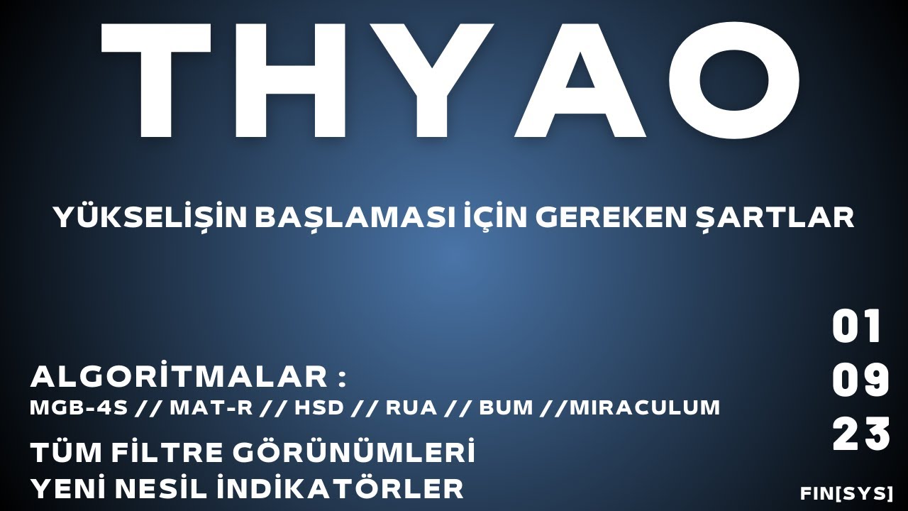 THYAO : YÜKSELİŞ NE ZAMAN BAŞLAYACAK?? | #Thyao hisse senedi teknik analizi | THYAO Yorum