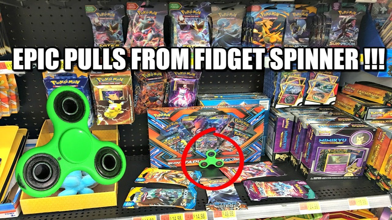 IT WORKED! MAGIC FIDGET SPINNER PICKS POKEMON CARD PACKS FOR OPENING!