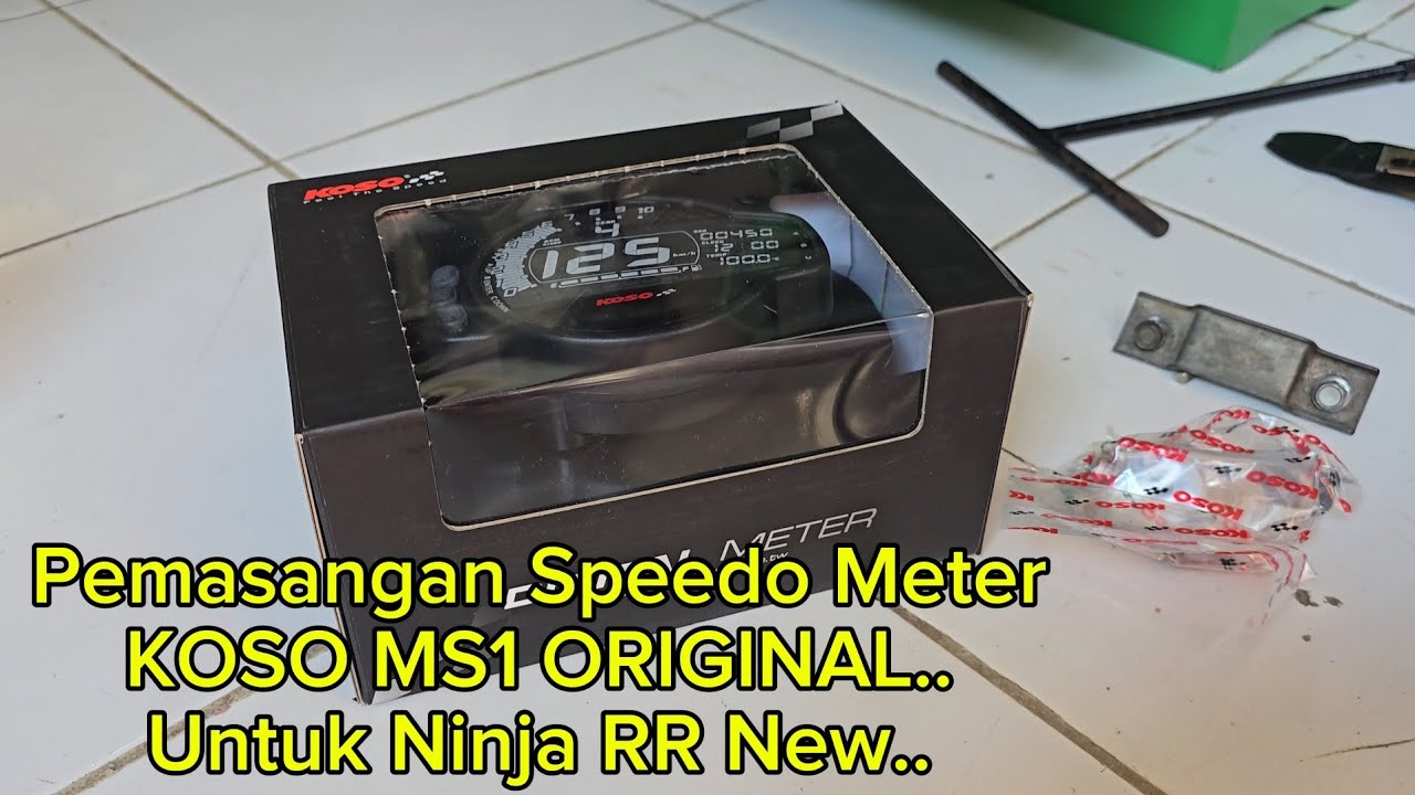 CARA PASANG SPEEDO METER DIGITAL KOSO MS1 ORIGINAL NINJA RR | LENGKAP !! #PART 1
