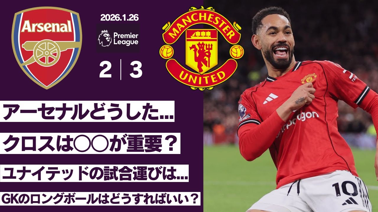 【ライブ配信ハイライト】クロスで重要なこと│GKのロングボールについて│試合運びについて