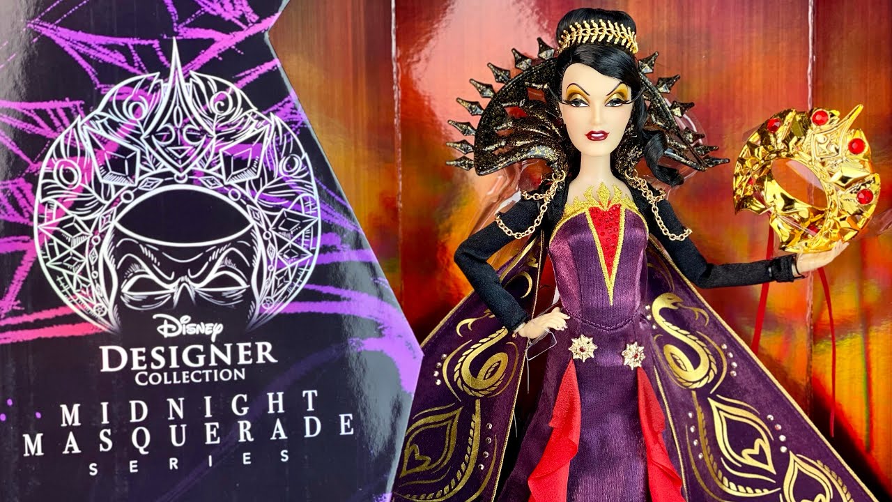Villains: Evil Queen Designer Doll Midnight Masquerade Series Review & Unboxing