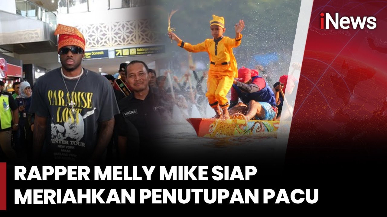 Tiba di Riau, Rapper Melly Mike Meriahkan Penutupan Pacu Jalur 2025 | iNews Siang (24/8)