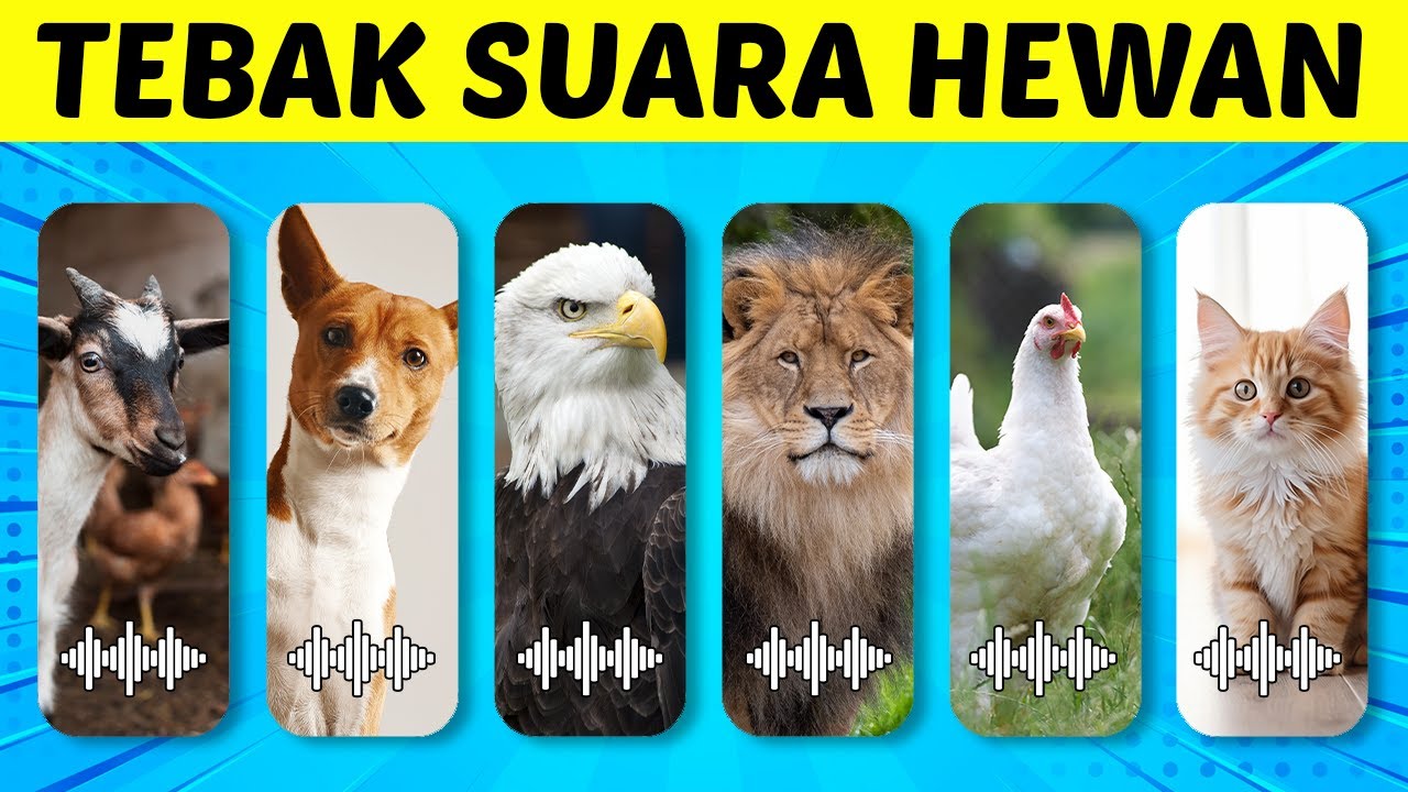 SUARANYA UNIK BANGET! COBA JAWAB TEKA-TEKI TEBAK HEWAN DARI SUARANYA Kuda, Angsa, Lumba-Lumba...
