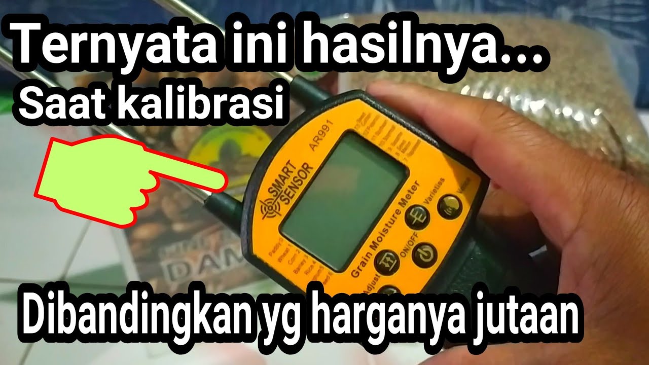 cara kalibrasi alat tes kadar air, pakai biji kopi hasilnya akurat sekali.