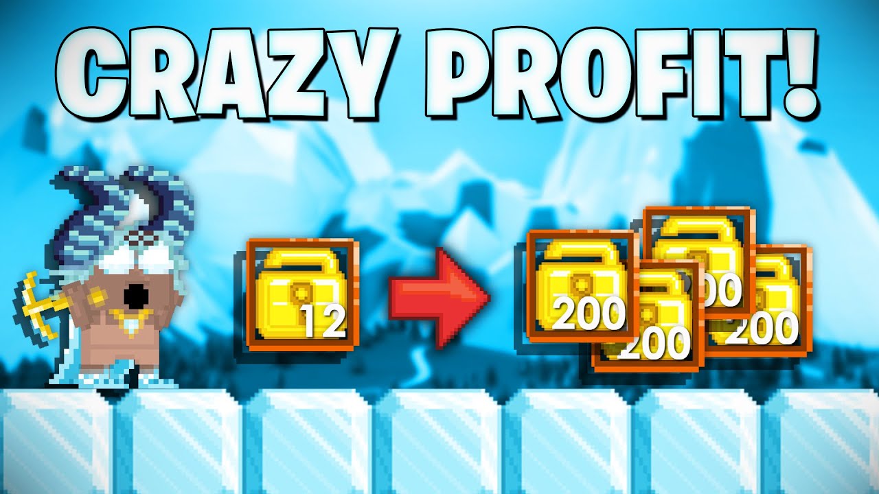 CRAZY PROFIT in Growtopia 2022! How To GET RICH FAST! (EASY WLS)