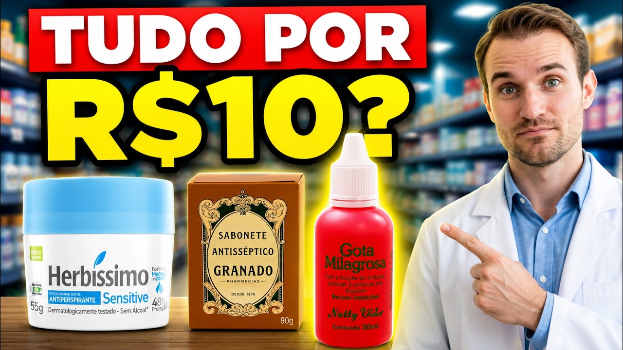 5 Produtos de Pele que Custam MENOS de R$10