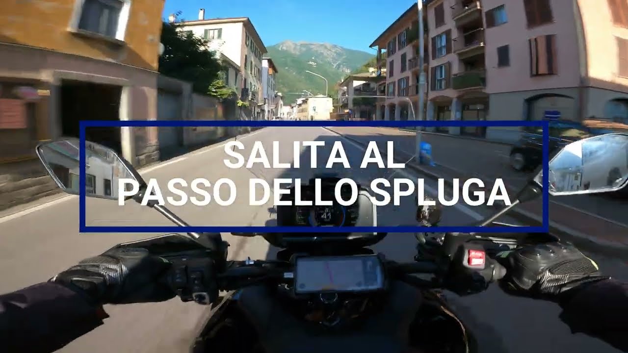 On Board - Salita al Passo dello Spluga da Chiavenna- Yamaha Tracer 9 GT Plus