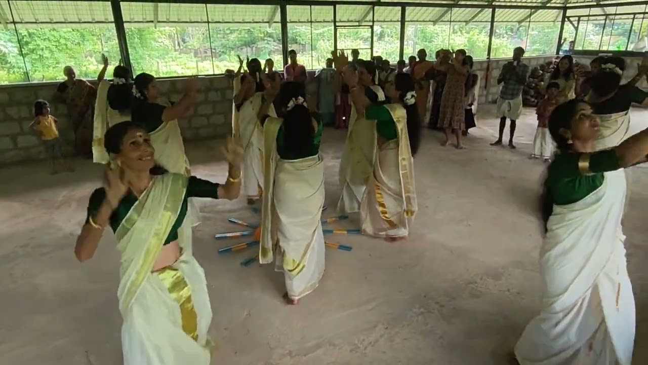 Thiruvathira Dance performance Onam 2025| Ramya & Girish 
