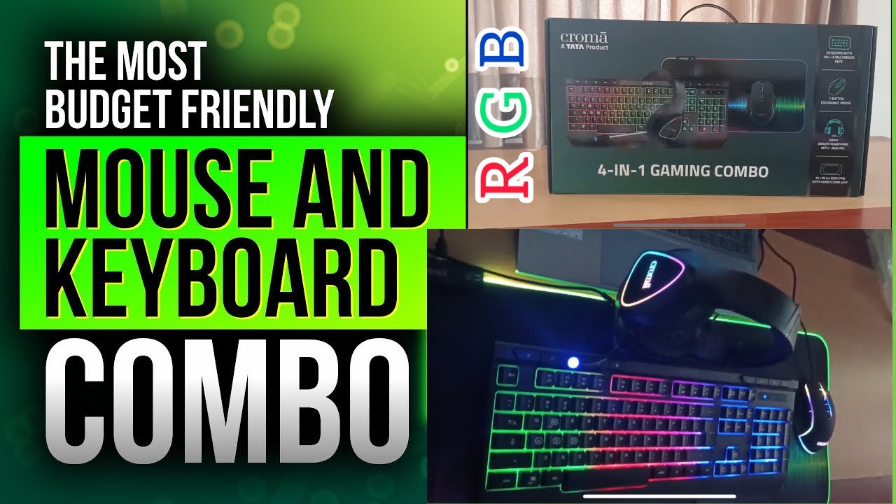 THE BEST 4-IN-1 GAMING COMBO || GAMING KEYBOARD MOUSE BUDGET
