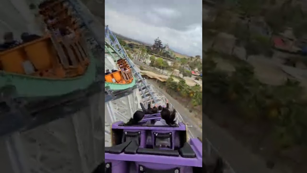 This racing roller coaster is INSANE! 😱