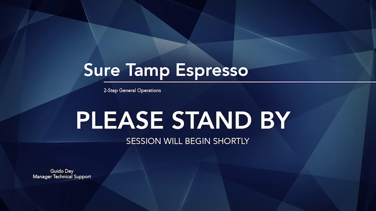 Sure Tamp 2 Step General Operations Webcast