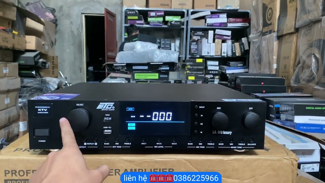 Thay ngay âmly bằng thiết bị này Đẩy liền Vang La800 luxury hát hay công suất  lớn