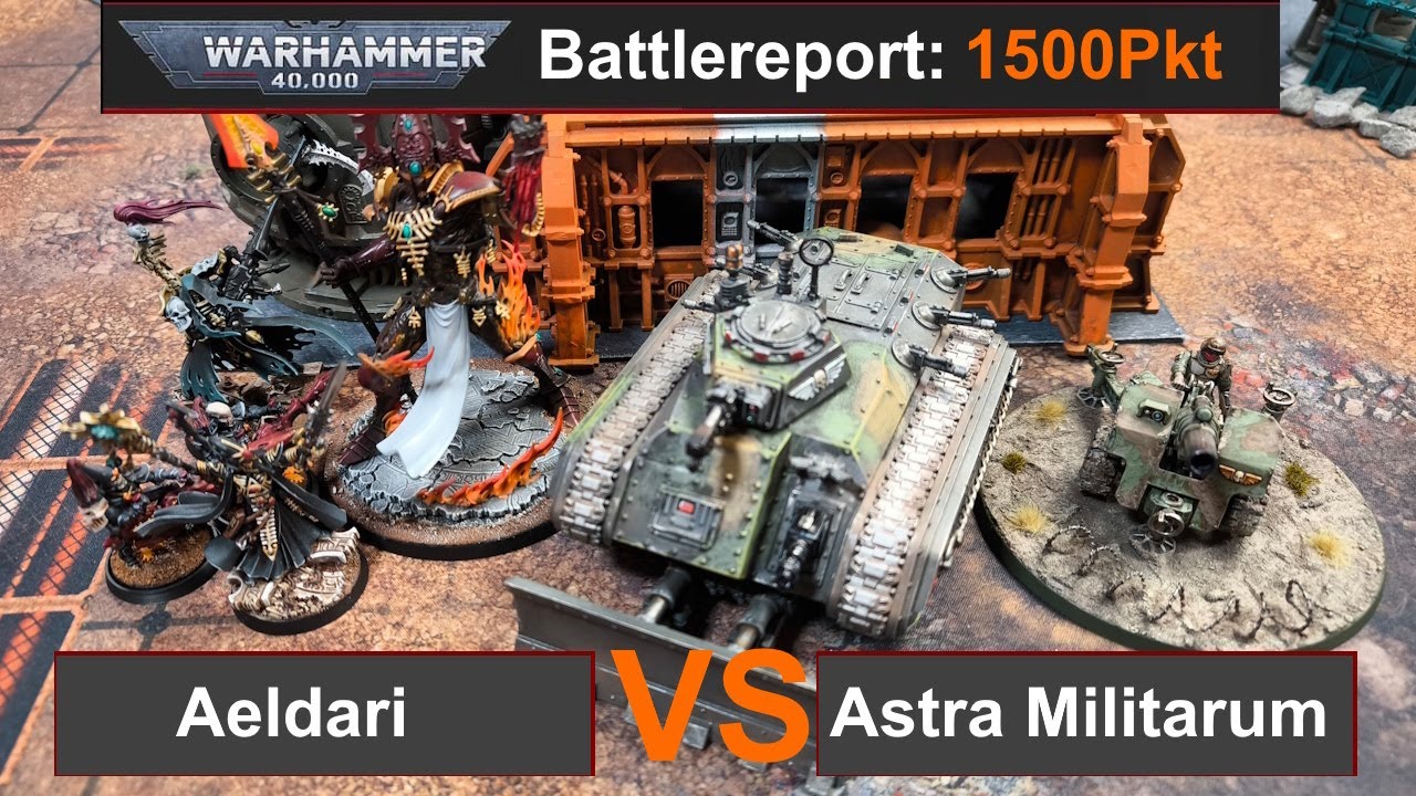 Warhammer 40k Battlereport: Aeldari vs Astra Militarum 1500Pkt. 10Edi deutsch