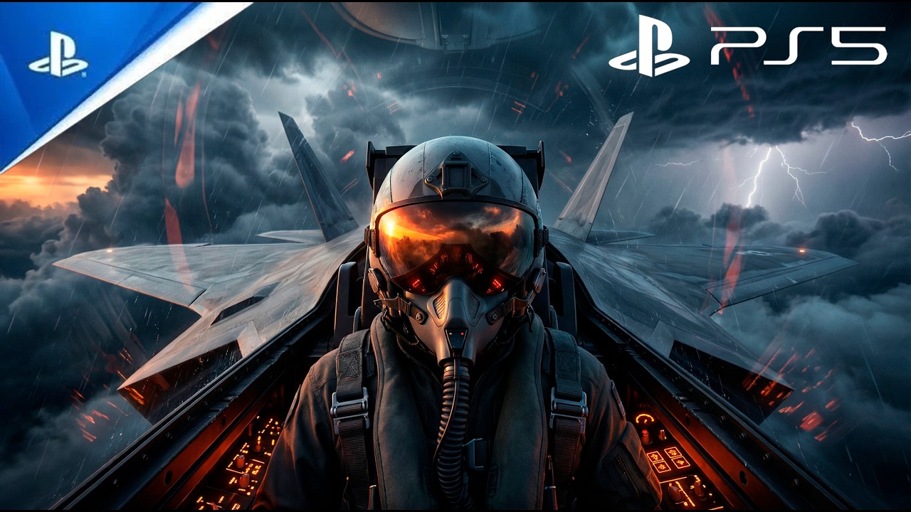 GRÁFICOS LINDOS !ACE COMBAT 7 SKIES UNKNOWN no PS5 PRO