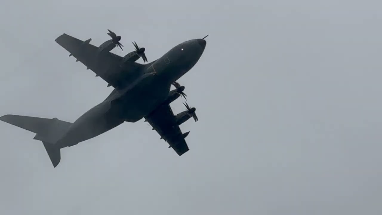 Rare German Air Force A400 Luftwaffe Arrival and Departure from EMA Feb 2026