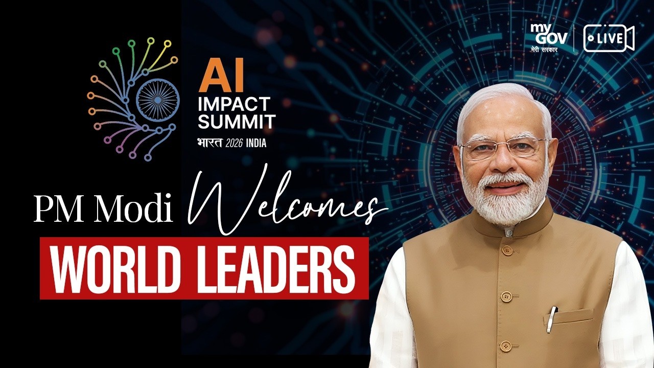 LIVE: PM Modi warmly receives world leaders for the India AI Impact Summit at Bharat Mandapam