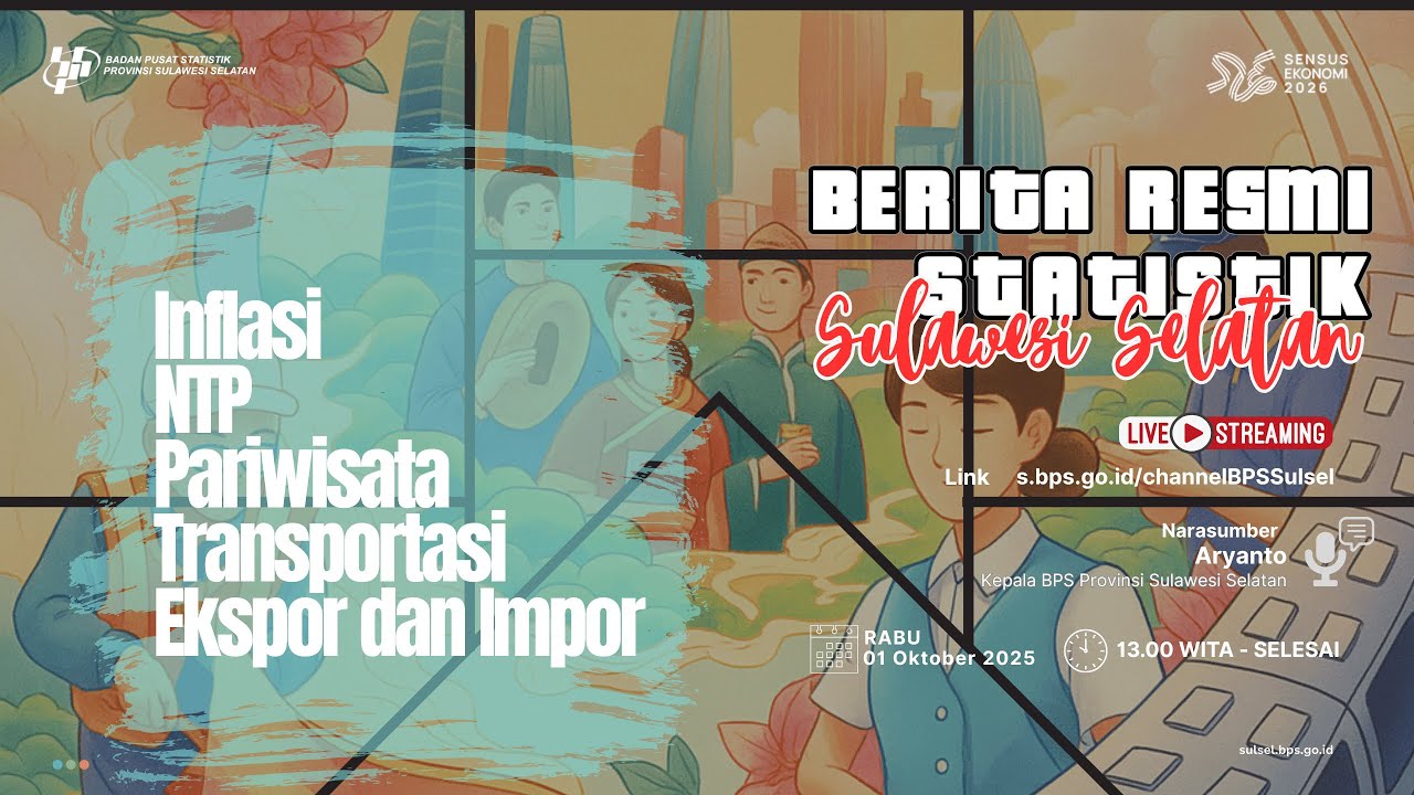 Berita Resmi Statistik | BPS Provinsi Sulawesi Selatan - 1 Oktober 2025