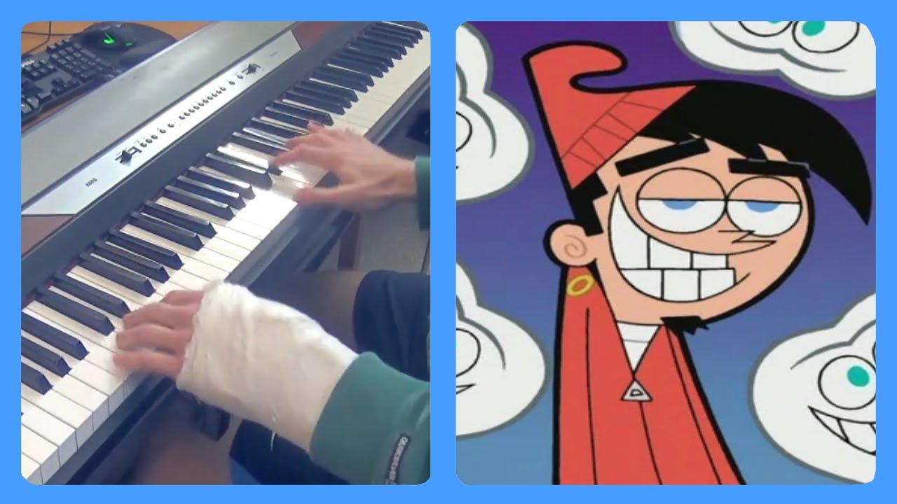 Just ripping it on the piano to My Shiny Teeth And Me (Fairly Odd Parents)