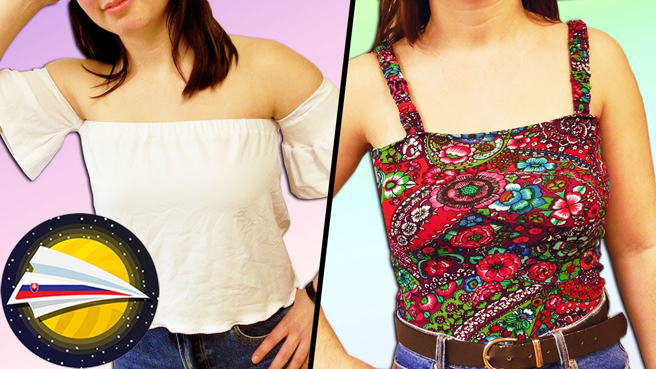 Ako ušiť tričko | DIY letné tričko pre začiatočníkov | Návod na 2 tričká | Recyklácia oblečenia