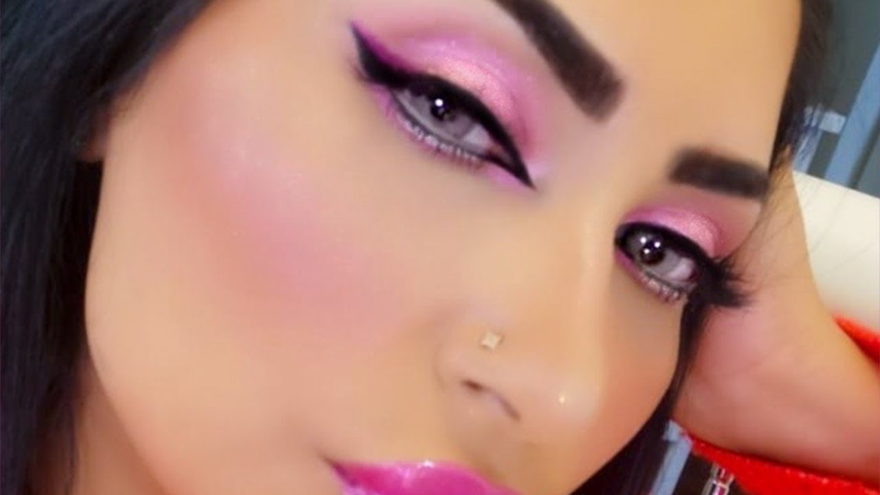 مكياج وردي لتكبير العين🌷 | سناب ميثاء عبد الجليل