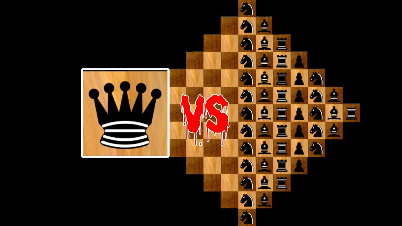 queen vs all 10 bishop - 10 knight - 10 rook - 10 pawn #chess