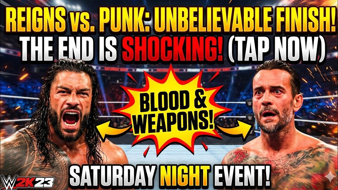 Roman Reigns Vs CM Punk Saturday Night Event