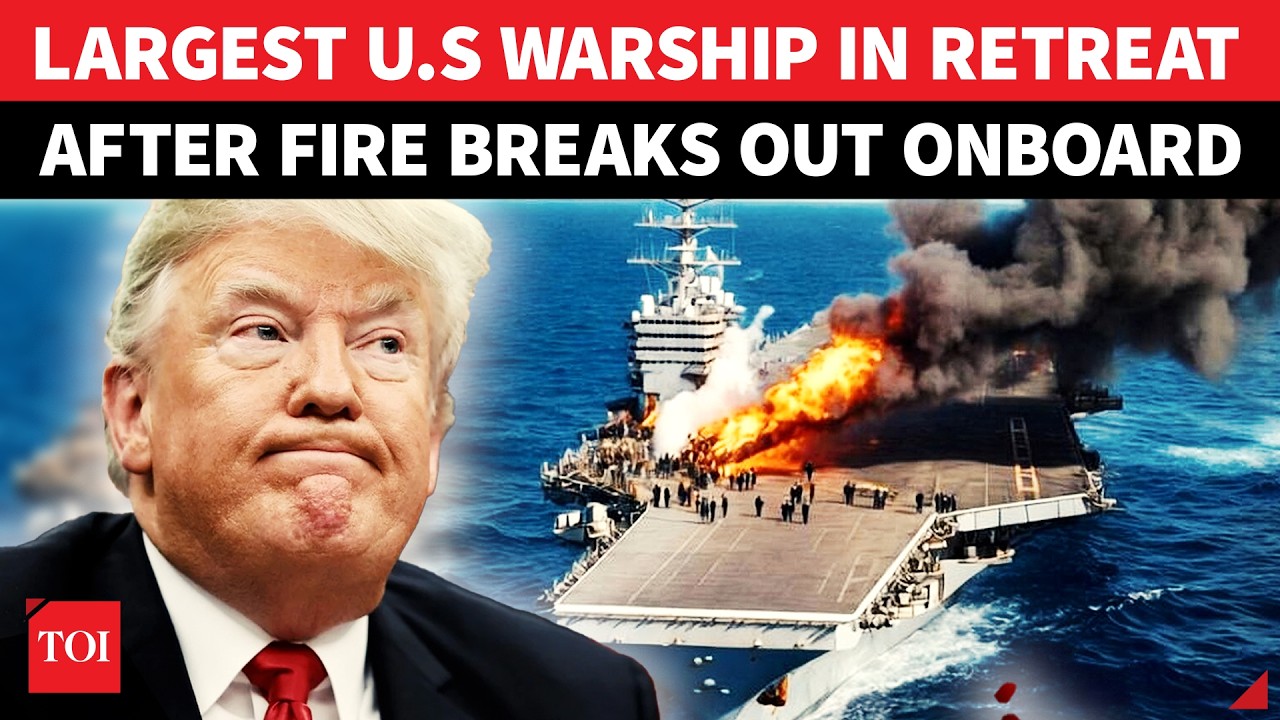 USS Gerald R. Ford 'FLEES' Middle East After Massive Fire Onboard; Big Win For Iran Amid War?