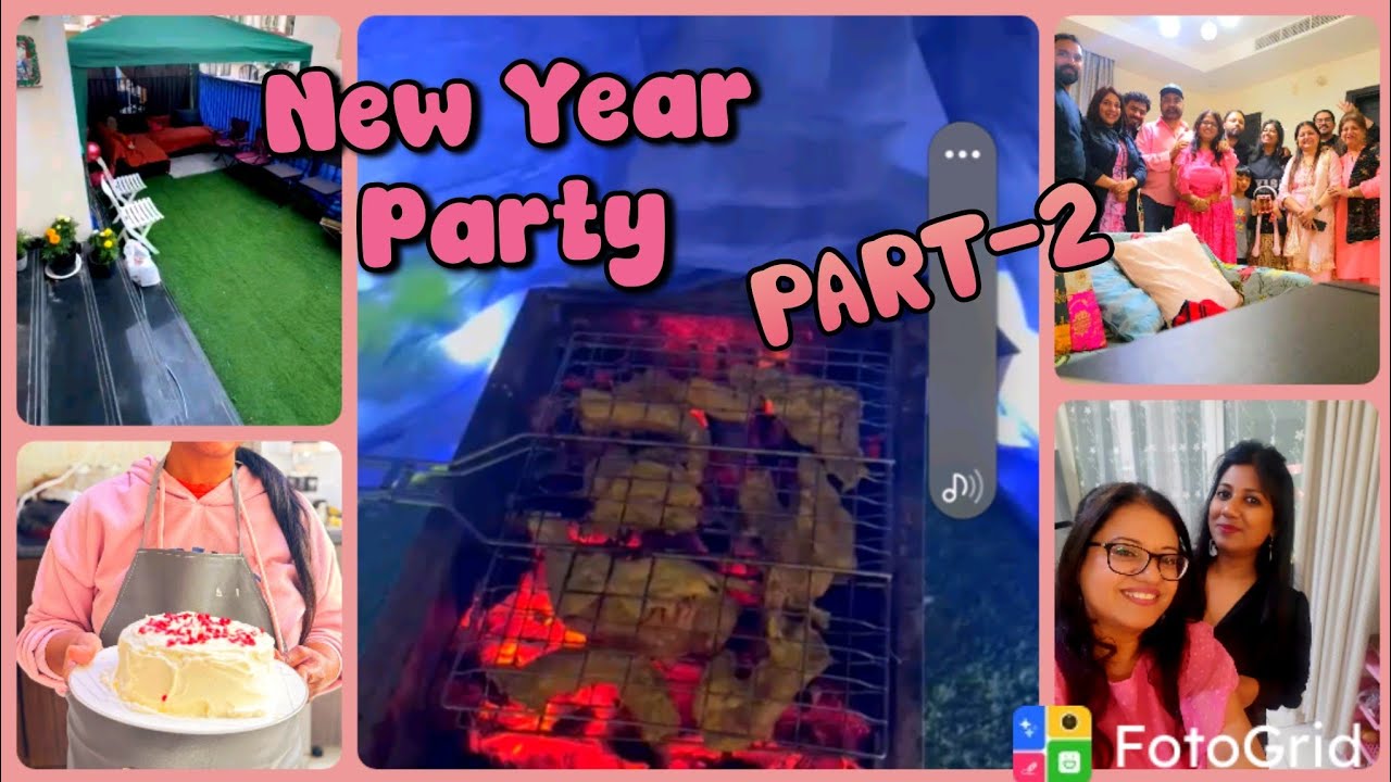 New Year House party IN Dubai-Part-2| Pink black themed new year party in Dubai