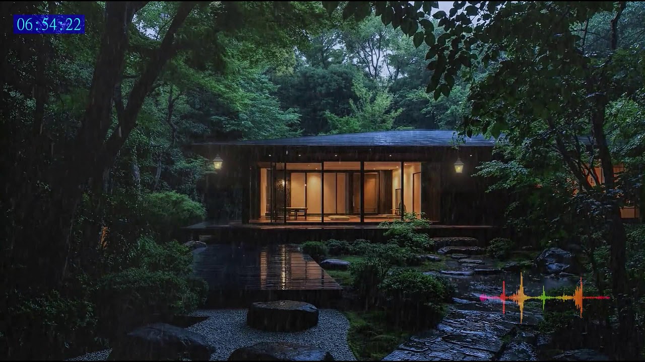 Deep Sleep Therapy with Heavy Rain and Soft Thunder for Quiet Sleep and Inner Calm