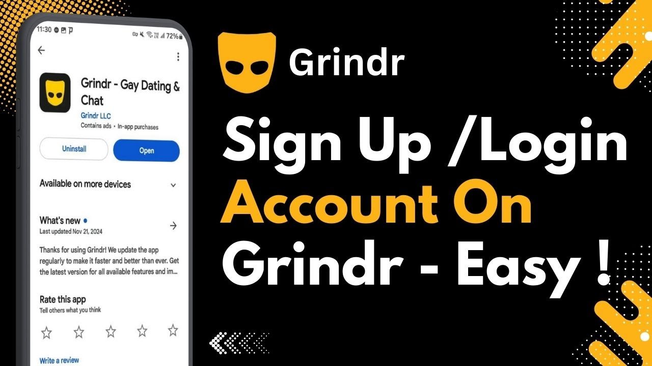 Login Grindr | How to Sign Up Account on Grindr !