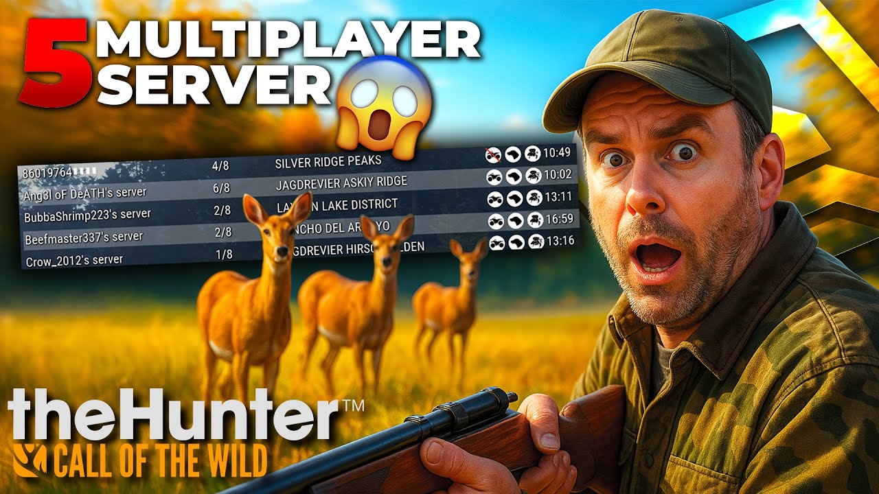 theHunter Multiplayer-Experiment: 5 Server – und was ich DABEI herausfand überraschte mich! 🎯