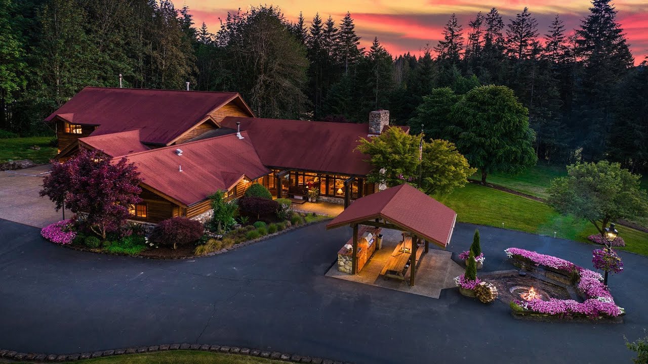 $6,000,000! Spectacular 54 acre estate in Corbett Oregon offers gorgeous resort-like atmosphere
