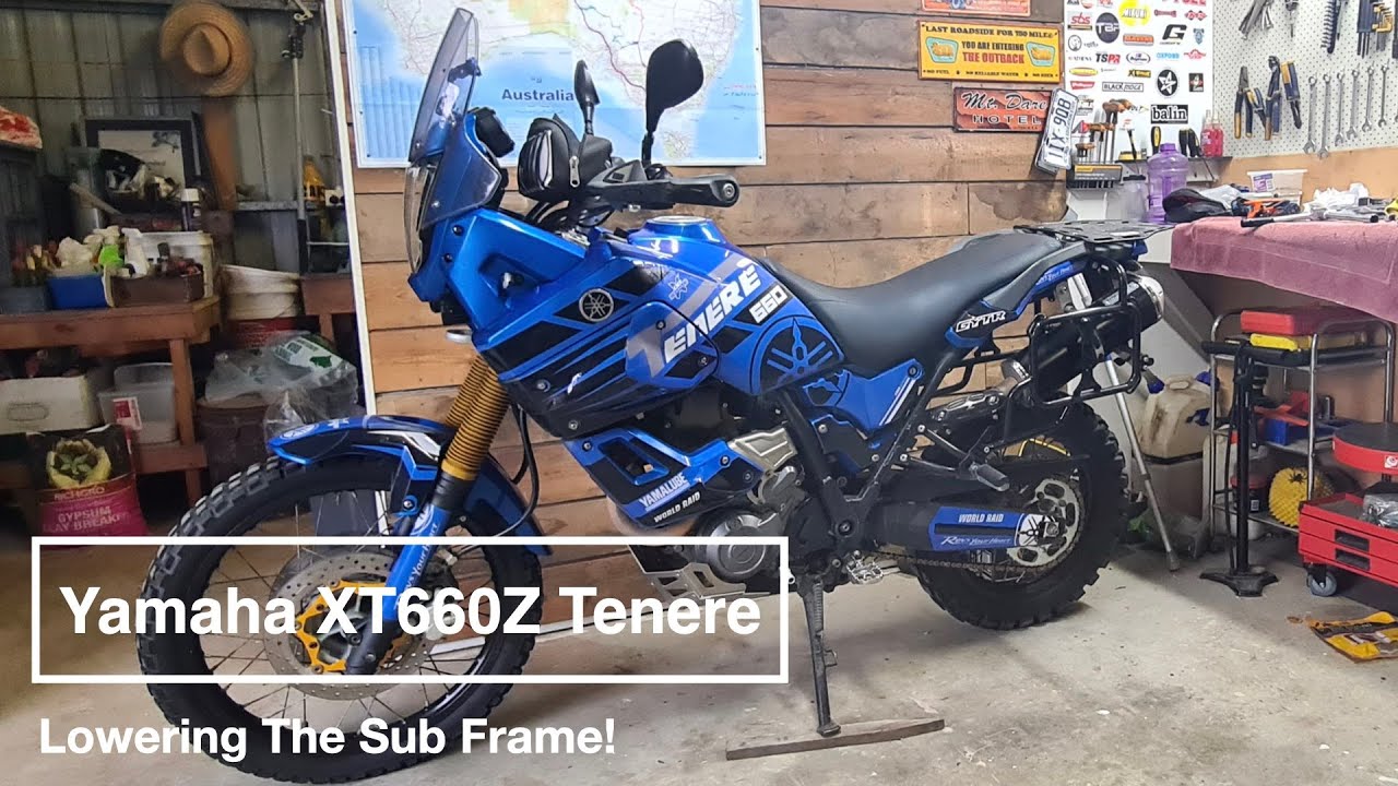 Опускание подрамника на Tenere 660