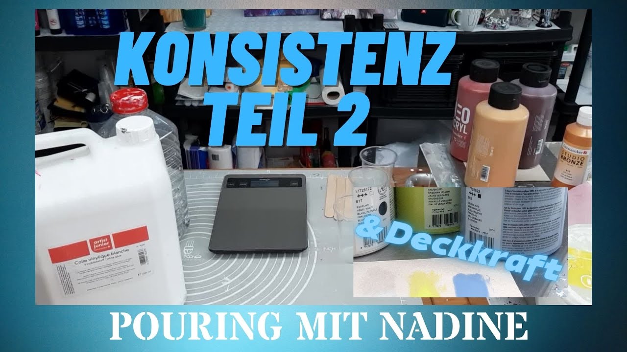 #44 Richtige Konsistenz Teil 2/ Mischung für Neo Acryl/ Anfänger Pouring/ Farben mischen