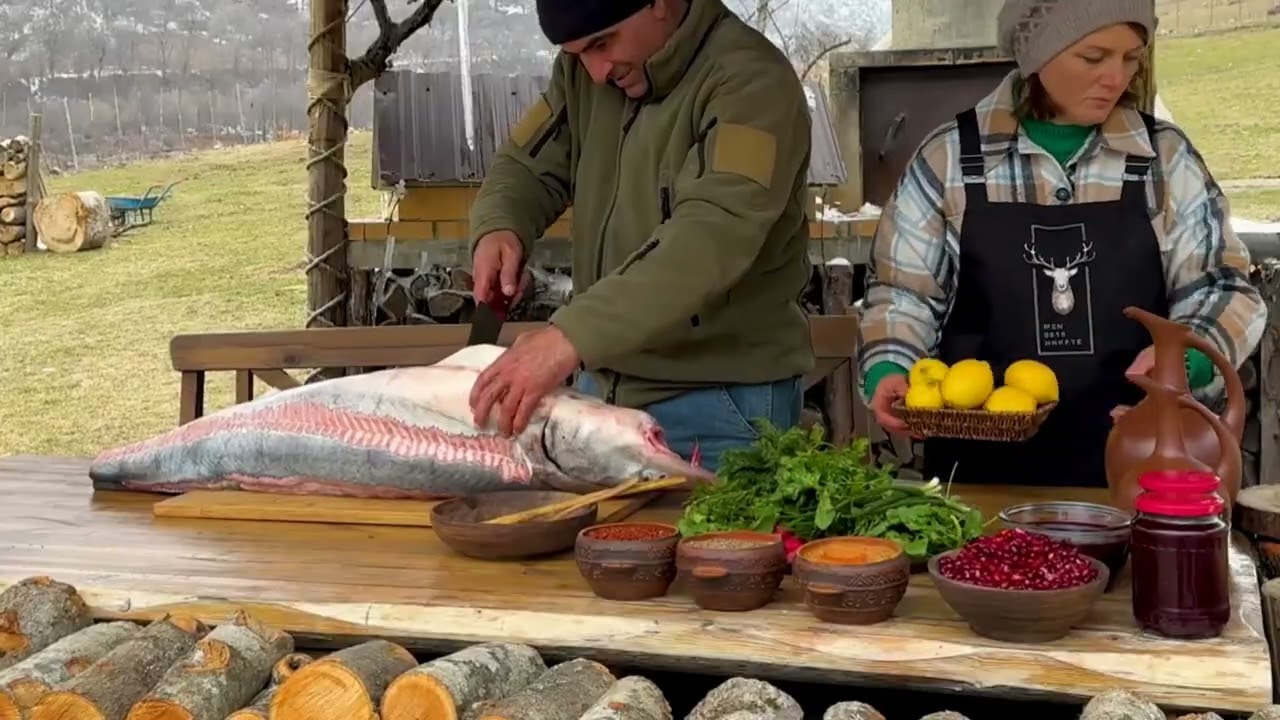 Cooking the best fishing recipe in village l ASMR Deam Cooking 