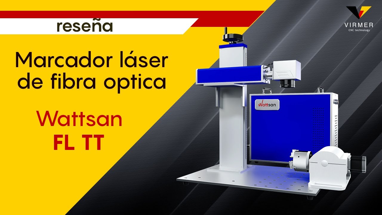 Marcador láser de fibra optica 💥 para materiales metálicos y no metálicos / Review Wattsan FL TT