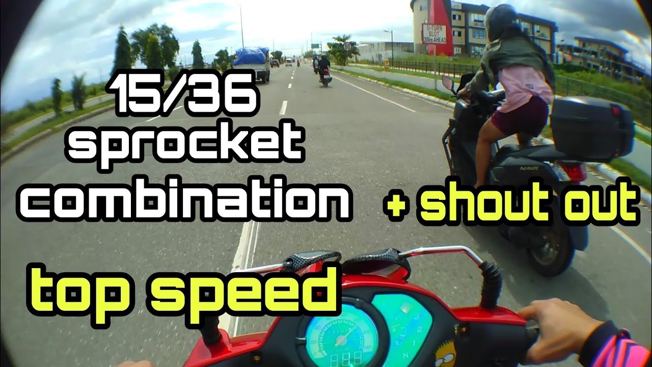TOP SPEED NG 15/36 SPROCKET COMBINATION LEGENDARY SMASH Apyot motovlog