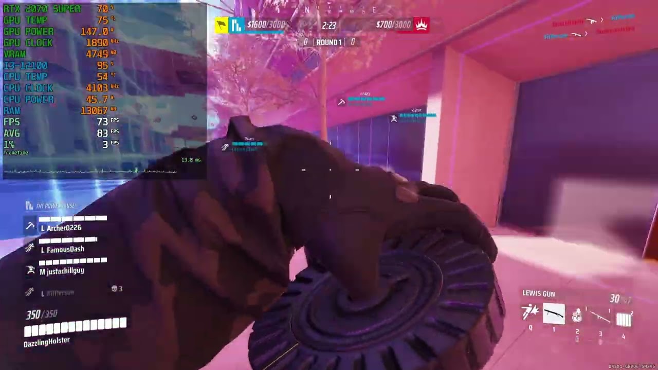 The Finals - RTX 2070 Super & Intel i3 12100 - 1080P