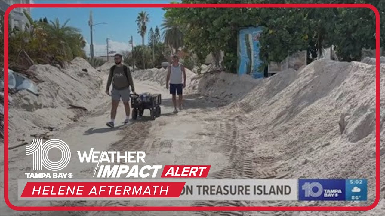 Treasure Island community sifts through sand from Helene