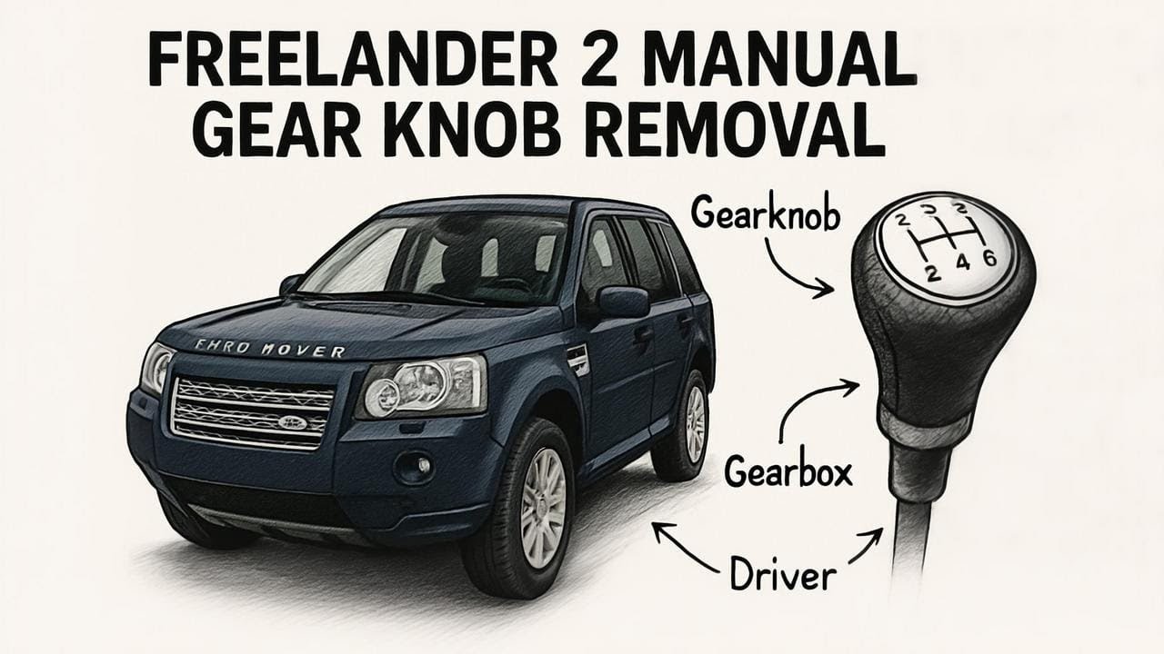 How to remove manual gear knob / gaiter on  Land Rover Freelander 2 / LR2