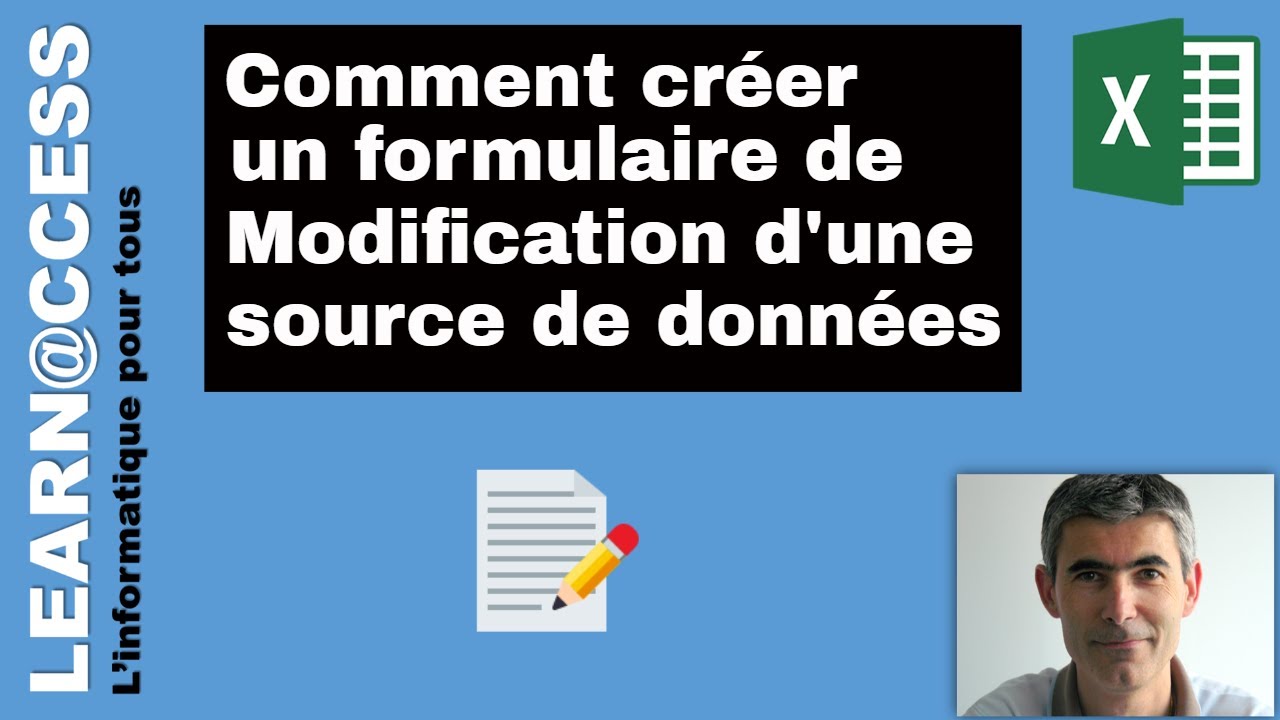 VBA - Comment créer un  Formulaire de Modification