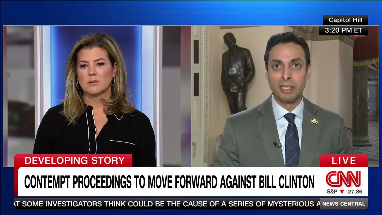 Congressman Subramanyam Speaks on Epstein and the Clintons with CNN