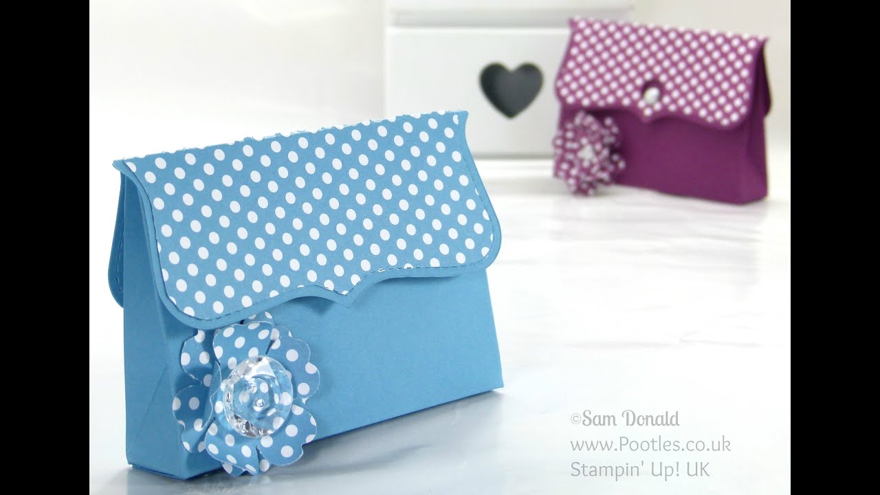 Clutch Bag Tutorial using ©Stampin' Up Top Note Die