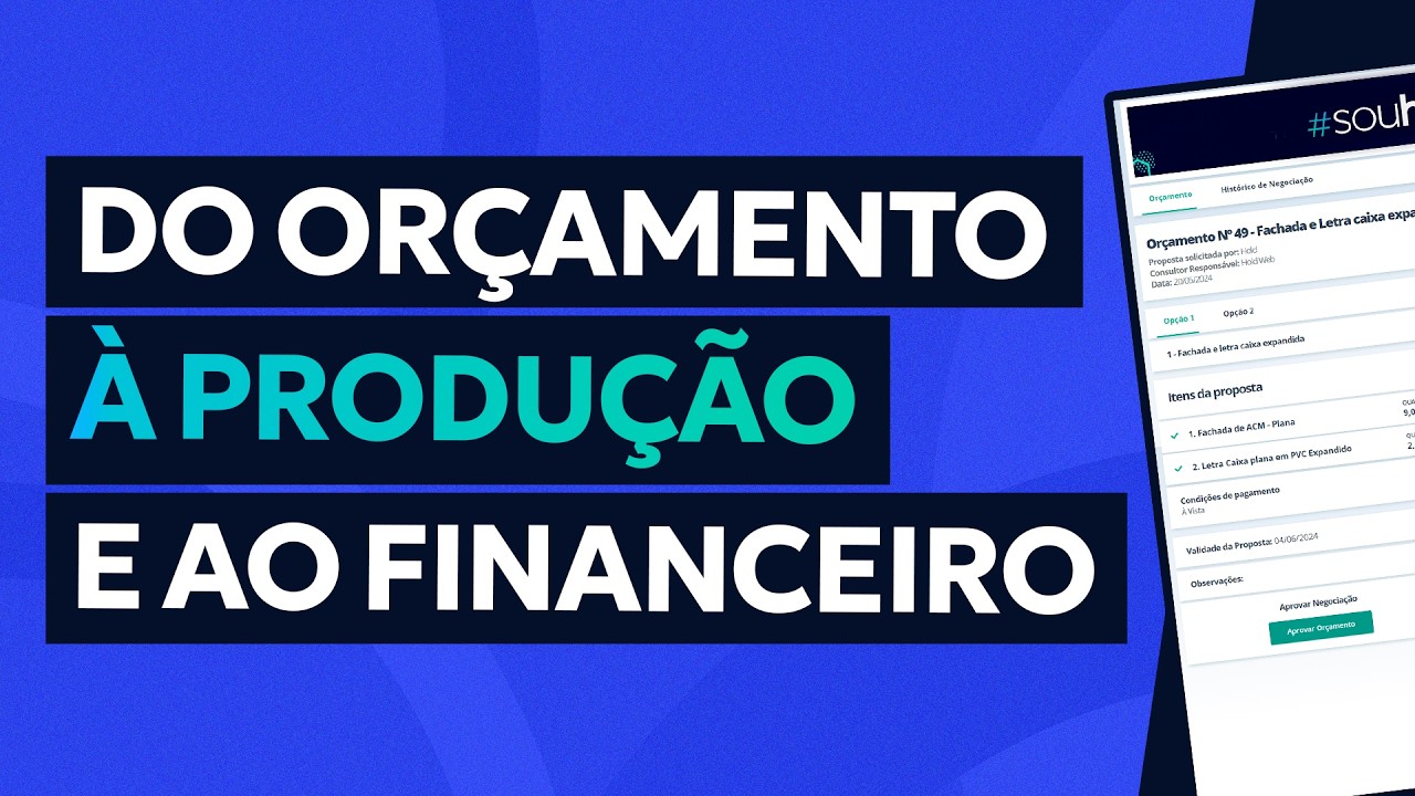 Orçamento na prática: produção, estoque e financeiro em minutos no seu Holdprint